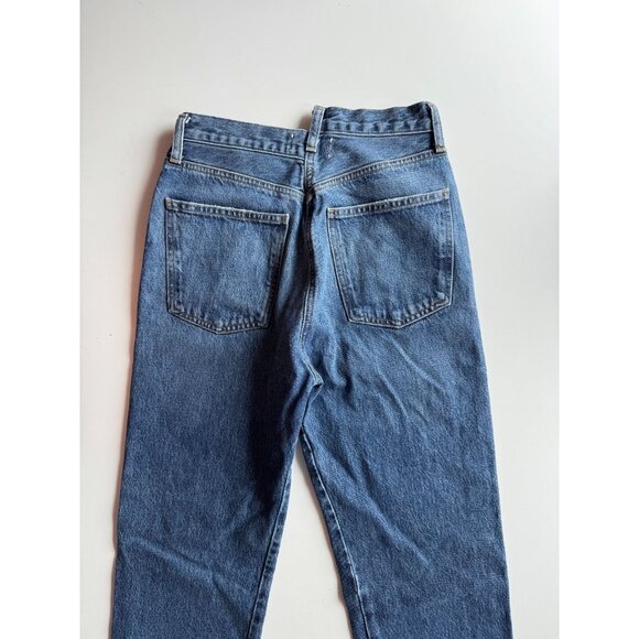 AGOLDE Criss Cross Straight Range Medium High Rise Boyfriend Jeans, Size 25 - Picture 9 of 14